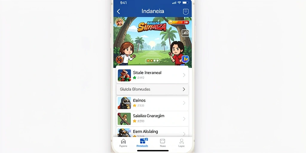 Tampilan awal aplikasi 777WIN yang menarik.