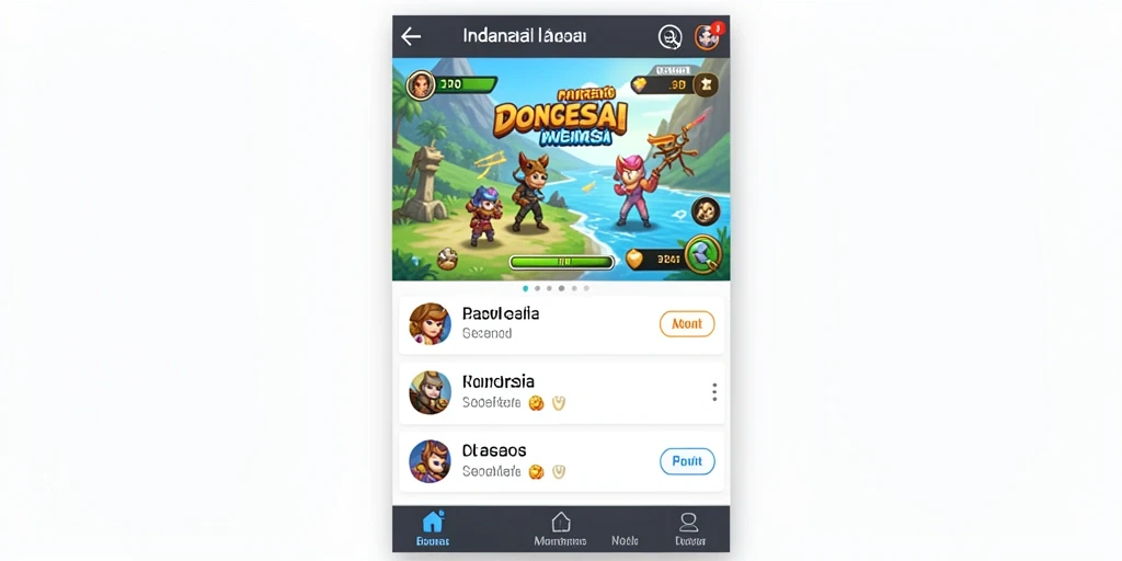 Tampilan awal yang menarik dan mudah dinavigasi.