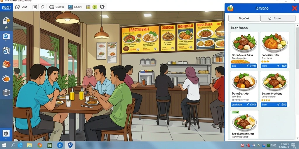 Tampilan grafis LANGIT99 yang menarik.
